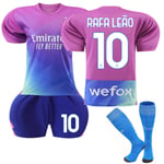 2023/24 AC Milan Hemma Rafa Leao #10 Third Jersey Fotbollsdräkter M(170-175CM)