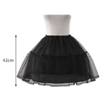 Jupon Long Cerceau Noir,Crinoline,Robe De Rh,Jupe,Sous-Jupe,Accessoires De Mariage