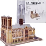 Jokomisiada 3D-Pussel Notre-Dame-Katedralen 77-Element Spatialt Pussel Paris Za5402