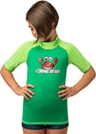 Cressi Rash Guard Short Jr Maillot Manches Courtes, Tissu élastique spécial, Protection Solaire UV (UPF) 50+ Mixte Enfants, Kelly/Kiwi, Ans 13/14-Hauteur 164 cm