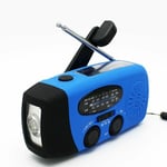 Forehill - 2000 mAh Radio Solaire Portable, Main Manivelle Self Powered am/fm/noaa Radio, Météo Radio Appareil d'urgence avec 1-LED Lampe de Poche et