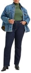 Levi's Women's Plus Size 724 High Rise Straight Jeans, Blue Wave Rinse, 16 L