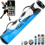 Tidal Tank - Original Aqua Bag Instead of sandbag - Training Power Bag with Water Weight - Ultimate core and Balance Workout - Portable Stability Fitness Equipment (Slim(max 30 lbs), Blue)