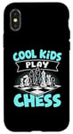 Coque pour iPhone X/XS Échecs Enfants Joueurs D'échecs