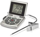Leave-in Probe Cooking Thermometer with Timer and Clock, -10 to +200 C