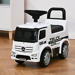 Homcom 3-in-1 Ride On Car Kids Mercedes Truck White