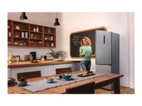 Gorenje NRK6202AXL4 - Kylskåp/frys - bottenfrysskåp - bredd: 60 cm - djup: 59.2 cm - höjd: 200 cm - 331 liter - Klass E - structured gray metallic