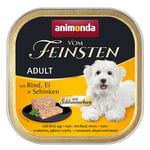 Økonomipakke animonda vom Feinsten Adult 44 x 150 g - Gourmetsenter med biff, egg og skinke