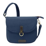 Travelon: Anti-Theft Courier Saddle Crossbody Bag, Navy, 9 x 7 x 2.25, Anti-theft Courier Saddle Crossbody