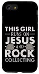 Coque pour iPhone SE (2020) / 7 / 8 Collection Rock Collector This Girl Runs On Jesus And Rock Collecting