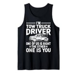 Mens Tow truck driver Towing Wrecker Tank Top