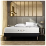 Ensemble matelas sommier Windsor 140 x 190 cm - Couleur : Noir