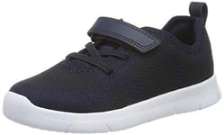 CLARKS Boys Ath Flux Low-Top Sneakers, Navy, 5.5 UK