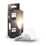 Philips Hue White Smart Light Bulb Lustre [E14 Small Edison Screw] with Bluetooth. Works Alexa, Google Assistant, Apple Homekit