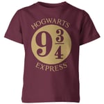 Harry Potter Platform Burgundy Kids' T-Shirt - 5-6 Years