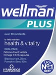 Wellman Plus Vitamins Comprehensive Multivitamin formula Vitamin D, Omega 3-6-9