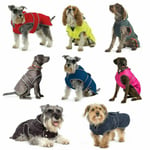 Ancol Muddy Paws Dog Coats Stormguard Fleece Quilted Waterproof Reflective Hivis