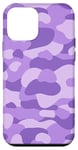 Coque pour iPhone 12 mini Violet Camouflage Branché Chasse Camouflage Mignon y2k