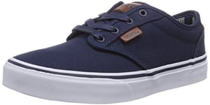 Vans Atwood Deluxe, Unisex Kids' Low-Top Sneakers, Blue ((Canvas) Navy/Guatemala), 2.5 UK (34 EU)