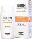 Fotoultra 100 ISDIN Active Unify SPF 50+ - Facial Sunscreen, Brightens and Evens