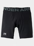 UNDER ARMOUR Junior Boys Heat Gear Armour Shorts - Black/White, Black/White, Size M