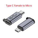 Adaptateur de connecteur de type C femelle vers Micro USB/VopeC femelle vers Mini USB/Micro USB femelle vers Type C/Micro USB femelle vers Mini USB - Type Type C to Micro