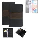 Wallet Case for Oppo A79 5G Protective Case + Cell Phone Case Brown Booklet Snap