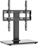 Universal Table Top TV Stand - Swivel TV Stand Base for 26-55 inch TVs with Max.