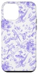 iPhone 12 mini Lilac Toile Chinoiserie - Parrots Flowers Butterflies Birds Case