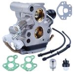 Förgasare bränsleslang KIT kompatibel med Husqvarna 435 440 435E 440E Jonsared CS410 CS2240