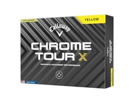 Callaway Golf Chrome Tour X Premium Golf Ball 2024, Yellow