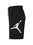 Nike M J Jumpman AIR FLC Short Sport Homme, Black/Black/(White), FR : 3XL (Taille Fabricant : 3XL)