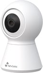 Caméra dôme 360° WiFi 4MP Half 4K | Détection Humaine IA et Suivi Automatique | Audio bidirectionnel et sirène | Compatible avec Alexa et Google Home | Enregistrement microSD jusqu'à 256 Go,