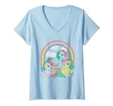 Womens My Little Pony Classic Ponies with Logo V-Neck T-Shirt