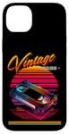 Coque pour iPhone 14 Plus Vintage Vibes Retro VHS Tape Style années 80 Synthwave