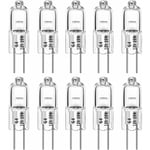 Ampoules halogènes G4 20W 12V T3 JC Type 2 broches de remplacement de la base pour le paysage sous le meuble Puck Light Track Lighting Dimmable