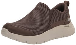 Skechers Homme GO Walk Flex Impeccable II Baskets, Khaki Textile, 42.5 EU