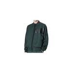 Armani Exchange Men's Front Pockets, Bomber Neck Style, Leather Patch Jacket, Green Gables, S