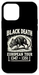 Coque pour iPhone 12 mini Black Death European Tour Plague Rat Histoire médiévale