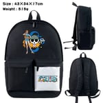 One Piece Sac à dos périphérique One Piece Anime Sac d'école Couleur assortie Sac de voyage en plein air Sac d'ordinateur Cartable Sac One Piece-JJ7668