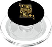 Lucky Poker Cards Knight King of Diamonds Game Casino PopSockets PopGrip pour MagSafe