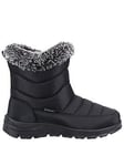 Cotswold Ladies Longleat Snowboots - Black, Black, Size 5, Women