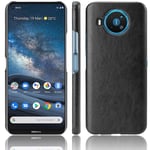 MIFanX Nokia 8.3 5G Case, PU Leather + Hard PC Base Shockproof Hard Cover for Nokia 8.3 5G(Black)