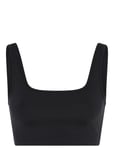 Girlfriend Collective Tipped Tommy Bra, Square-Neck Svart