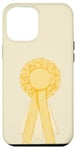 Coque pour iPhone 14 Plus Ruban jaune coquette rosette jaune nœud