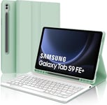 Clavier Clavier pour Samsung Tab S9 FE+ 12.4""-Clavier Galaxy Tab FE+ 12.4"" 2023,AZERTY Français Clavier Magnétique Détachable pour Samsung Tab S9 FE+ 12.4"" 2023,Vert Clair.[Y444]