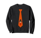 Tie with Turkey for Family - Thanksgiving Turkey Tie Costume Sweatshirt