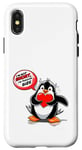 Coque pour iPhone X/XS Costume incroyable de pingouin pour les fans de l'Arctique