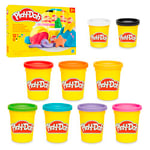 Play-Doh, Mes Couleurs préférées, Pack de 9 Pots de pâte à Modeler, Loisirs créatifs pour Filles et Garçons dès 2 ans, Idèe Cadeaux pour Anniversaires