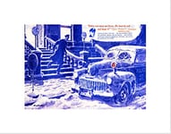 Wee Blue Coo Ad Car Automobile Accessory Antifreeze Police Car Ice Wall Art Print